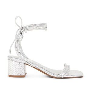 Women’s size 7.5 Silver Block Heels.